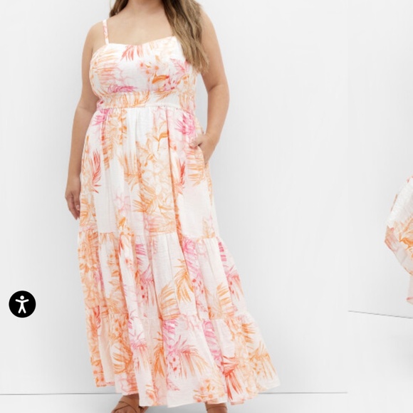 City Chic Dresses & Skirts - City Chic Kehlani Print Sleeveless Maxi Dress (Plus) XS/14W